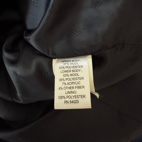 Banana Republic Hack Jacket Blue and Navy Women's Wool Blend Blazer Size 14 - Picture 10 of 11